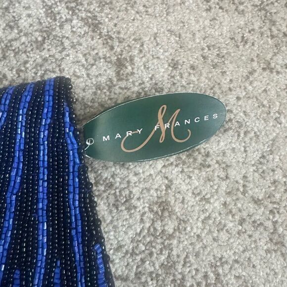 Mary Frances Lustrous Beaded Crossbody Handbag/Clutch - Picture 11 of 11